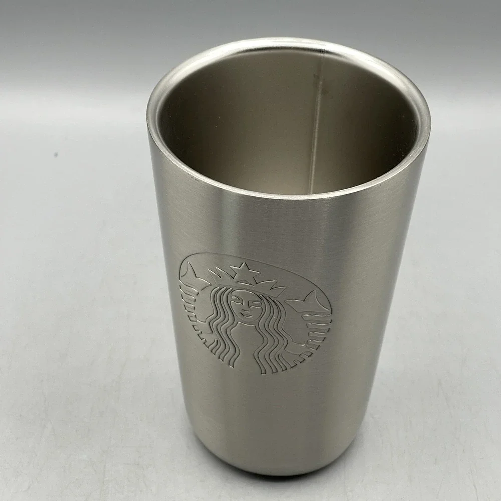 Starbucks Stainless Steel Hot Cup Drink Sleeve Grande Vacuum Insulated NWT‎